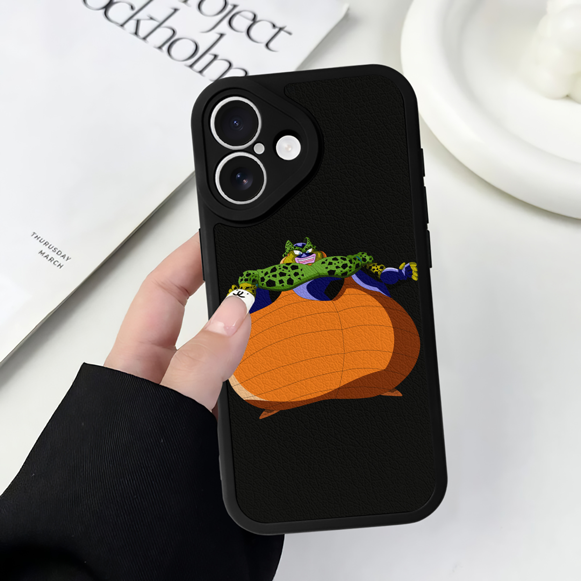 （画像用） ドラゴンボール セル DRAGON BALL Cell 【iPhone 16シリーズ対応】シリコンスマホケース（レザー調） 材質：シリコン